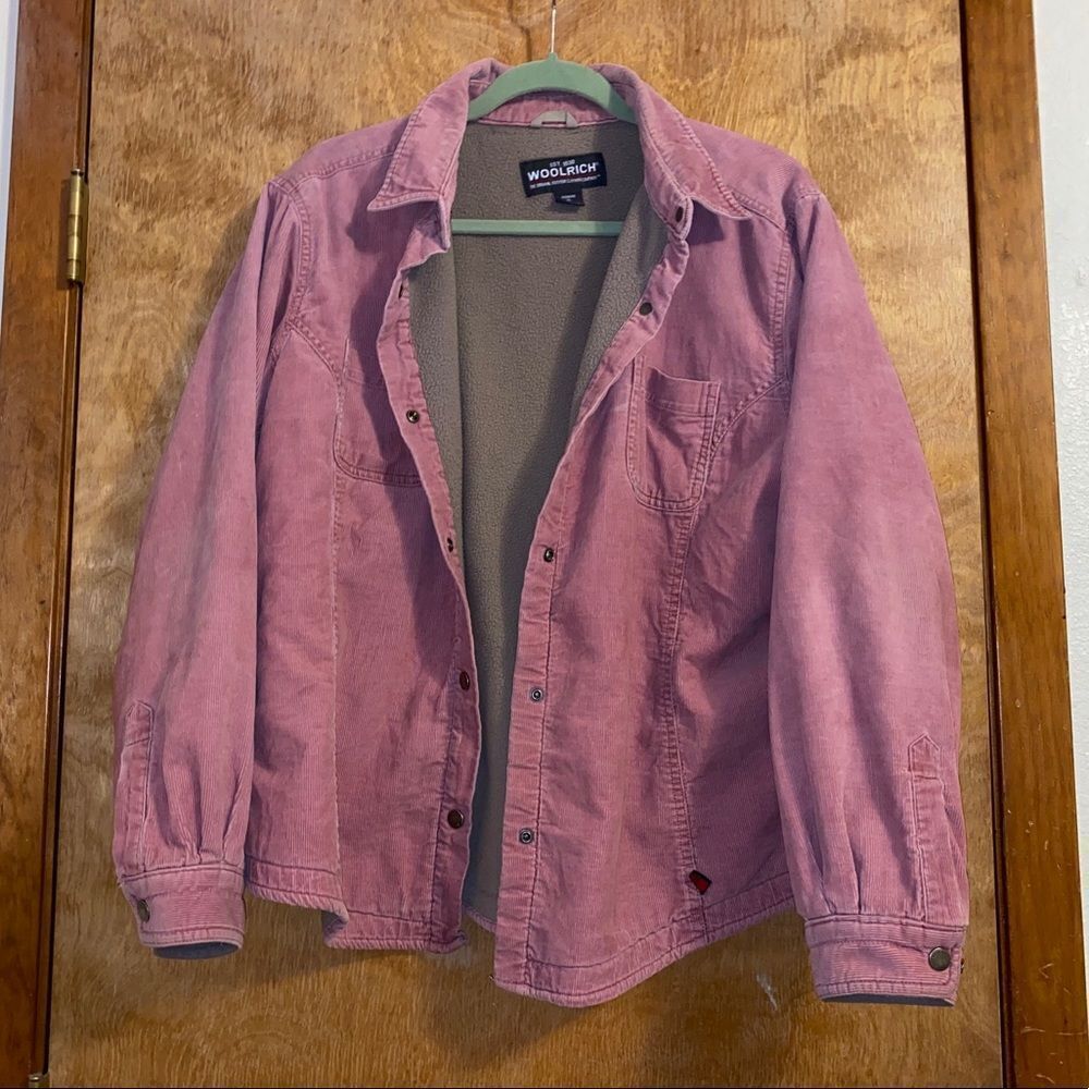 Vintage Woolrich Oversized 70’s / 80’s Style Pink Corduroy Jacket🐚